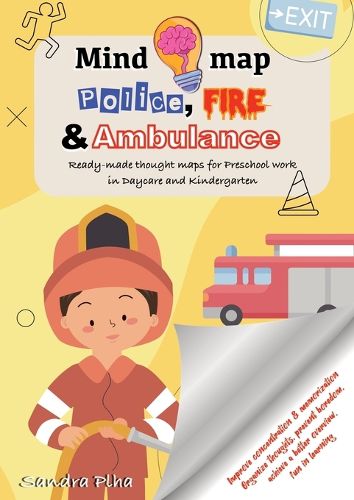 Cover image for KitaFix-Mindmap Police, Fire and Ambulance (Ready-made thought maps for Preschool work in Daycare and Kindergarten)