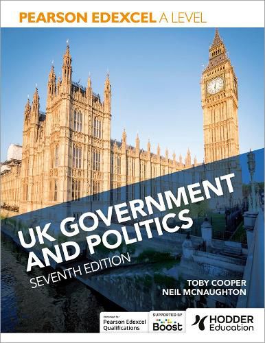 Cover image for Pearson Edexcel A Level UK Government and Politics Seventh Edition