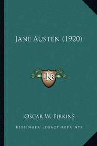 Cover image for Jane Austen (1920)