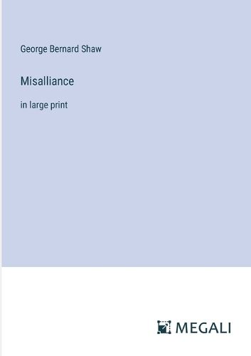 Cover image for Misalliance