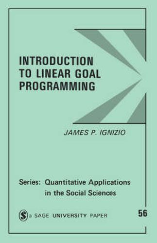 Cover image for Introduction to Linear Goal Programming