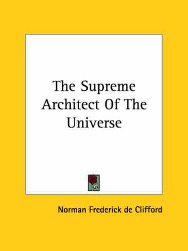 Cover image for The Supreme Architect of the Universe