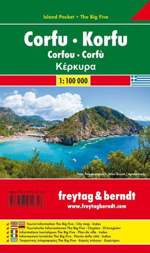 freytag & berndt Island Pocket + The Big Five Greece, Corfu 1:100,000