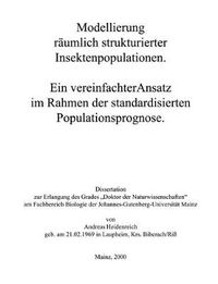 Cover image for Modellierung raumlich strukturierter Insektenpopulationen