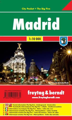 Cover image for Madrid  City Pocket + the Big Five Waterproof 1:10 000