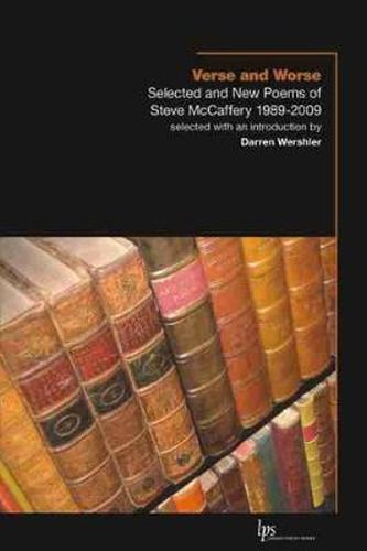 Cover image for Verse and Worse: Selected and New Poems of Steve McCaffery 1989-2009