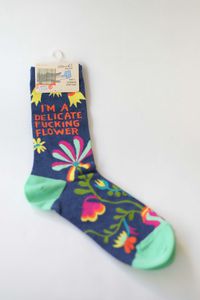 Cover image for Delicate Flower Crew Socks