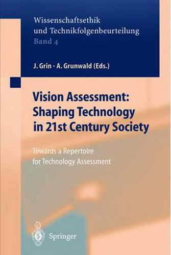 Cover image for Vision Assessment: Shaping Technology in 21st Century Society: Towards a Repertoire for Technology Assessment