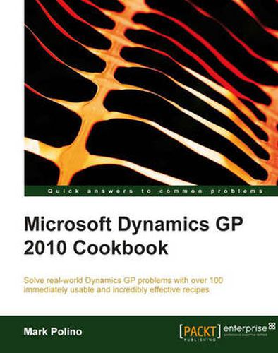 Cover image for Microsoft Dynamics GP 2010 Cookbook