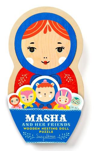 Cover image for Masha And Her Friends Wooden Nesting Doll Puzzle