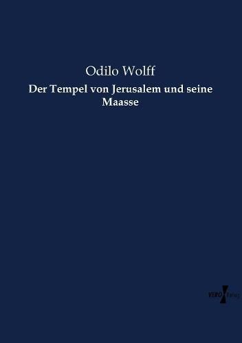 Cover image for Der Tempel von Jerusalem und seine Maasse