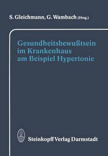 Cover image for Gesundheitsbewusstsein im Krankenhaus am Beispiel Hypertonie