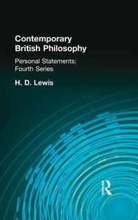 Cover image for Contemporary British Philosophy: Personal Statements   Fourth Series