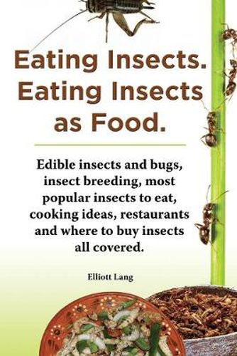 Cover image for Eating Insects. Eating insects as food. Edible insects and bugs, insect breeding, most popular insects to eat, cooking ideas, restaurants and where to buy insects all covered.