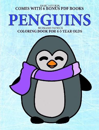 Cover image for Coloring Books for 4-5 Year Olds (Penguins)