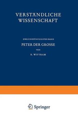 Cover image for Peter der Grosse: Der Eintritt Russlands in die Neuzeit