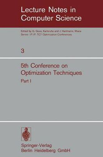 Fifth Conference on Optimization Techniques