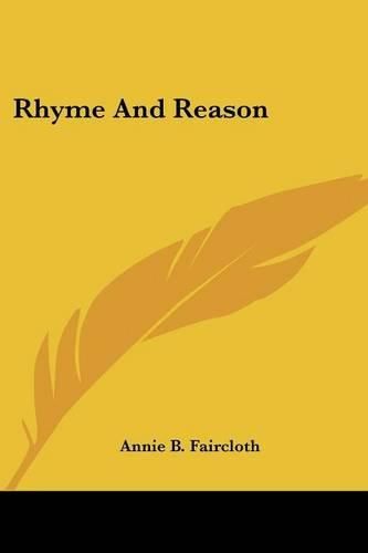 Cover image for Rhyme and Reason