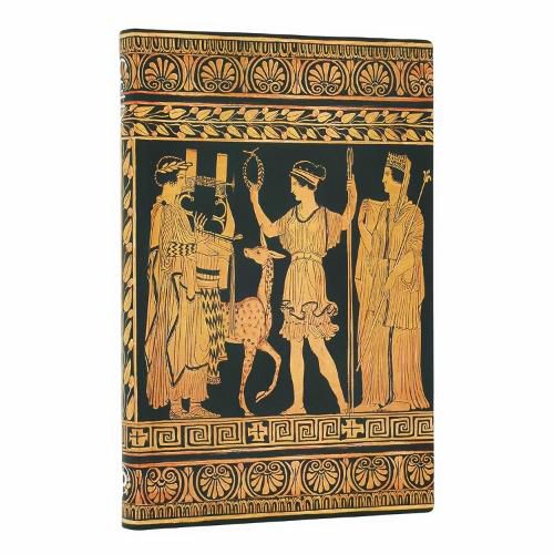 Cover image for Gathering of Deities (Ancient Greek Pottery) Mini Lined Softcover Journal (Elastic Band Closure)