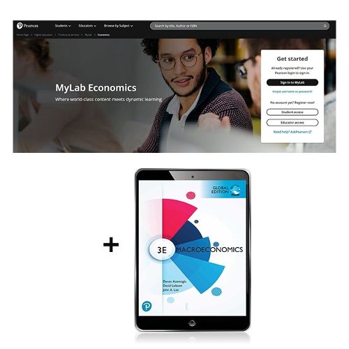 Cover image for Macroeconomics, Global Edition -- MyLab Economics with Pearson eText (AU)