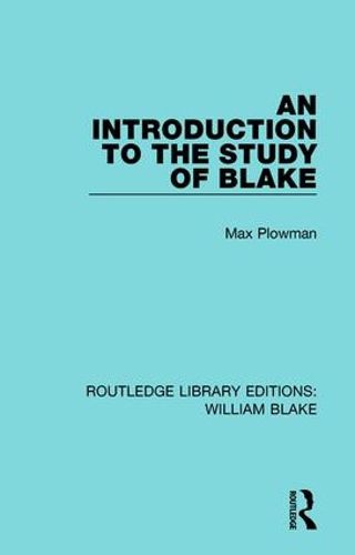 Cover image for An Introduction to the Study of Blake