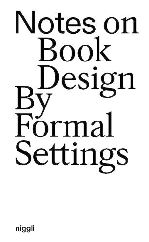 Cover image for Notes on Book Design