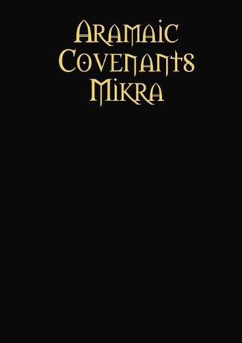 Cover image for Aramaic Covenants Mikra