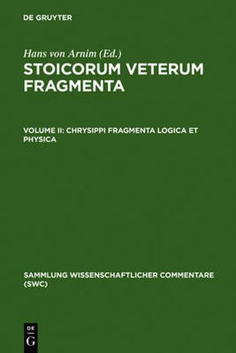 Cover image for Chrysippi fragmenta logica et physica