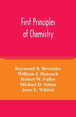 Cover image for First principles of chemistry