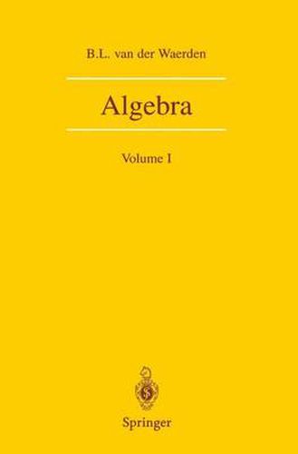 Cover image for Algebra: Volume I