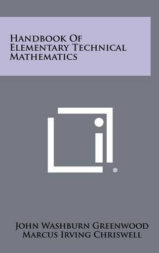 Cover image for Handbook of Elementary Technical Mathematics