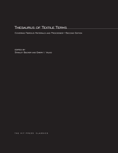 Cover image for Thesaurus of Textile Terms: Covering Fibrous Materials and Processes