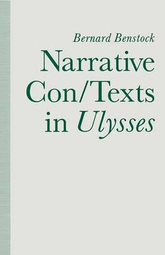 Cover image for Narrative Con/Texts in Ulysses