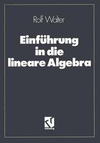 Cover image for Einfuhrung in die lineare Algebra