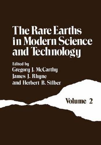 Cover image for The Rare Earths in Modern Science and Technology: Volume 2