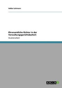 Cover image for Ehrenamtliche Richter in der Verwaltungsgerichtsbarkeit