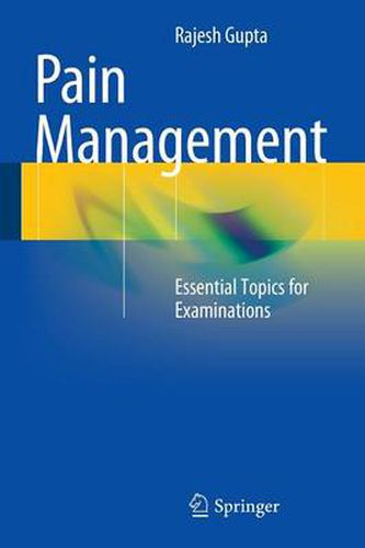 Cover image for Pain Management: Essential Topics for Examinations