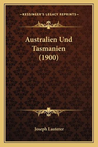 Australien Und Tasmanien (1900)