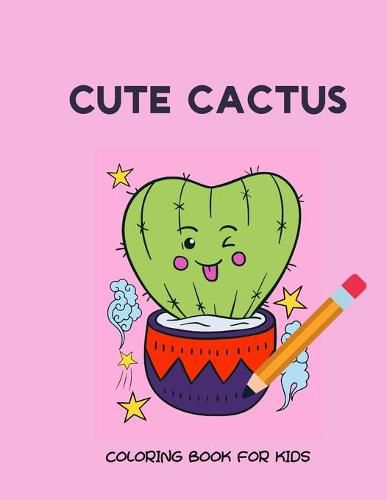 Cover image for Cute cactus coloring book for kids