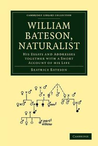 Cover image for William Bateson, Naturalist: His Essays and Addresses Together with a Short Account of His Life