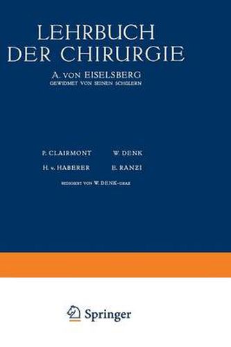 Cover image for Lehrbuch Der Chirurgie: Erster Band