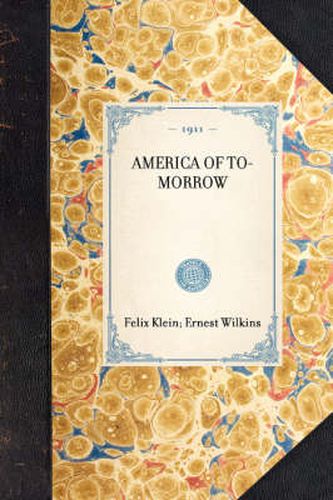 Cover image for America of To-Morrow