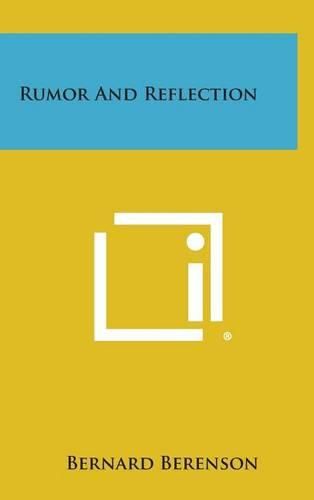 Cover image for Rumor and Reflection