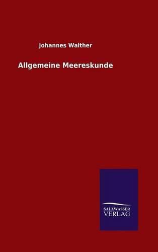 Cover image for Allgemeine Meereskunde