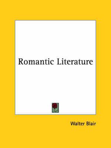 Cover image for Romantic Literature