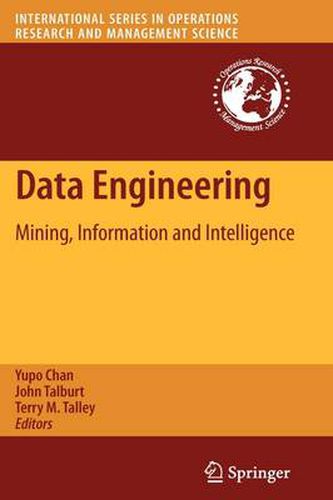Cover image for Data Engineering: Mining, Information and Intelligence