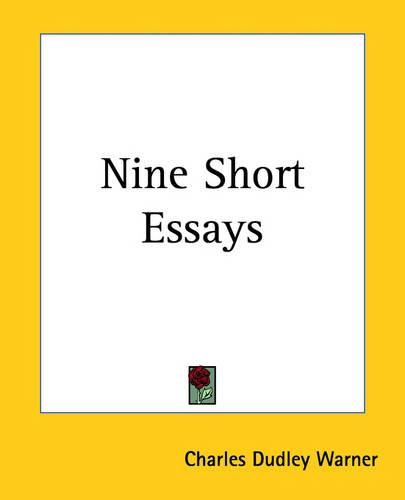 Cover image for Nine Short Essays