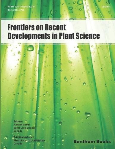 Cover image for Frontiers on Recent Developments in Plant Science: Volume 1