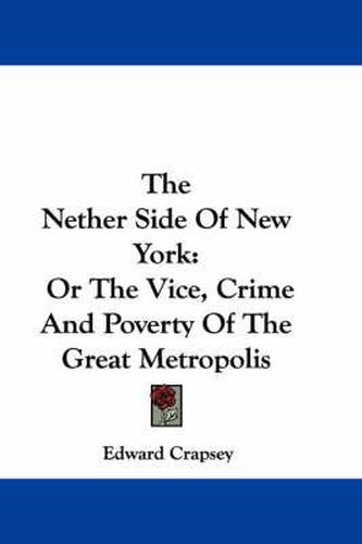 Cover image for The Nether Side of New York: Or the Vice, Crime and Poverty of the Great Metropolis