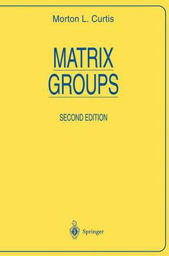 Cover image for Matrix Groups